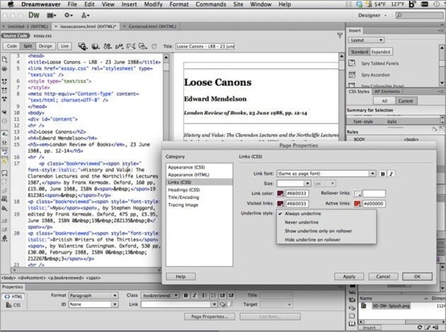 Adobe Dreamweaver 2