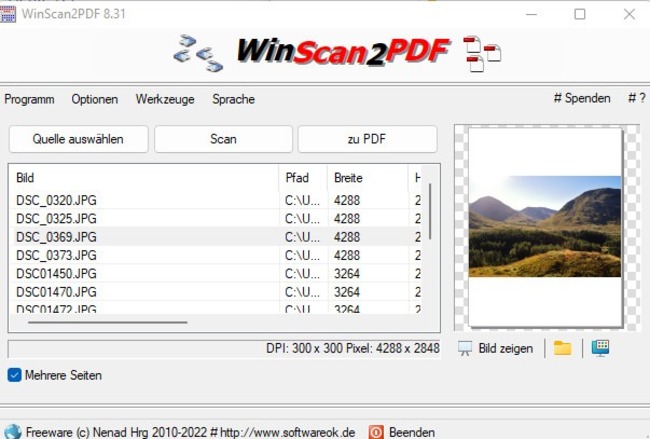 WinScan2PDF 1