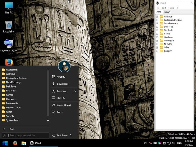 Windows 10 PE AnkhTech v12.0 | แผ่นบู๊ต WinPE อเนกประสงค์