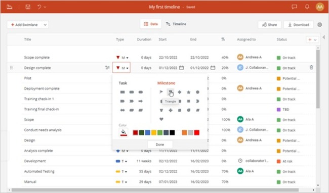 Office Timeline 